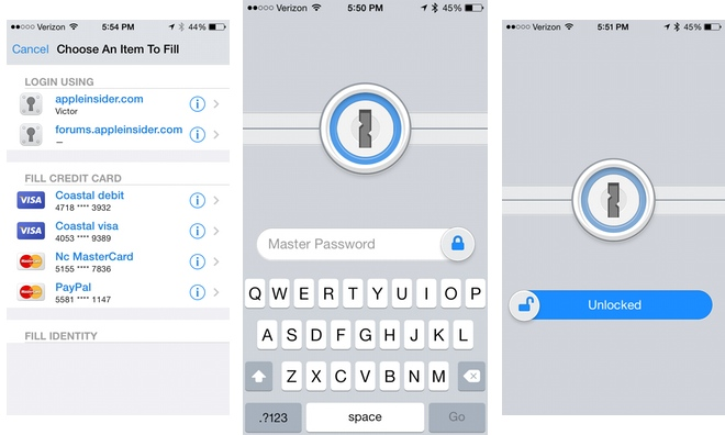 1Password 4.5 for iOS (iPhone screenshot 002)
