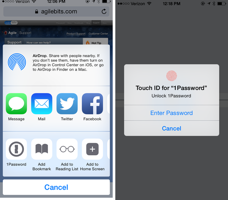 1Password 5.0 for iOS (iPhone screenshot 001)