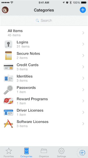 1Password 5.5 for iOS quick vault switcher