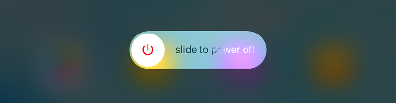 iOS Slide to Power Off