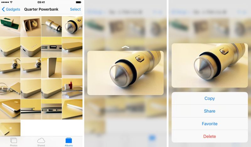 Preview a photo with 3D Touch