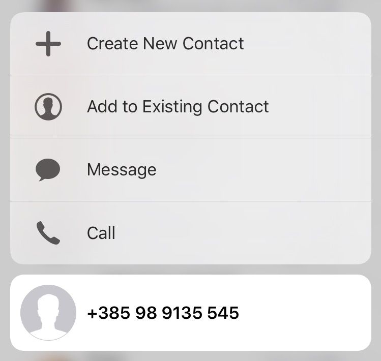 iOS 9 Messages 3D Touch iPHone 6s screenshot 011