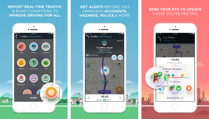 Waze 4.0 iPhone screenshot 001