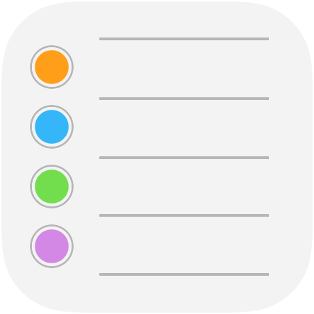 iOS 9 Reminders app icon full size