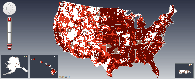 Verizon 4G LTE coverage 20130520