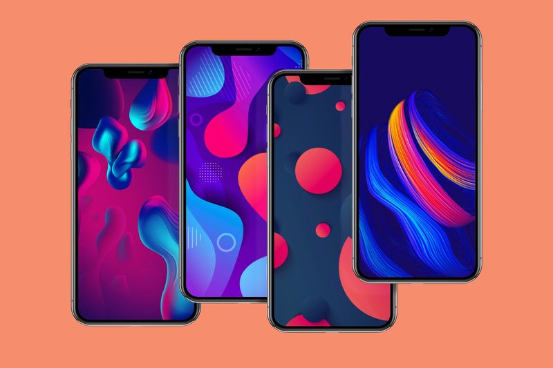 Abstract Curves iPhone wallpaper idownloadblog ieditwalls mockup