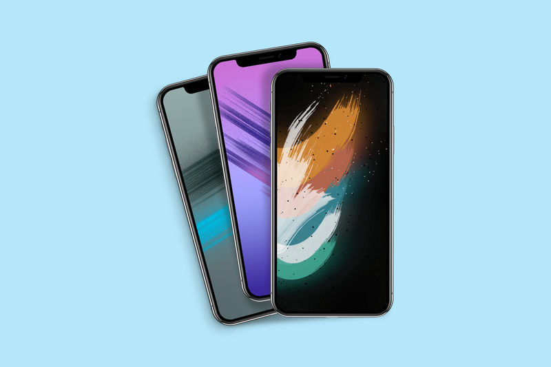 Abstract digital paint wallpapers iPhone alan140503 idownloadblog mockup