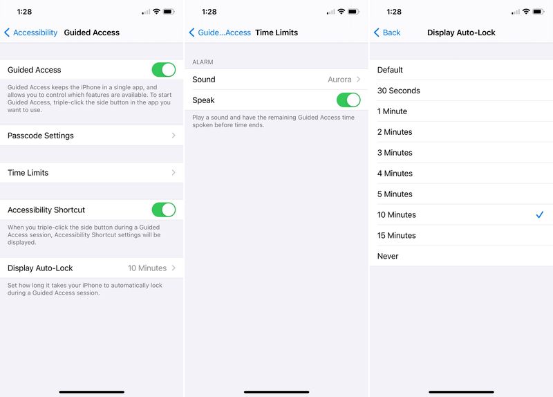 Enable Guided Access on iPhone