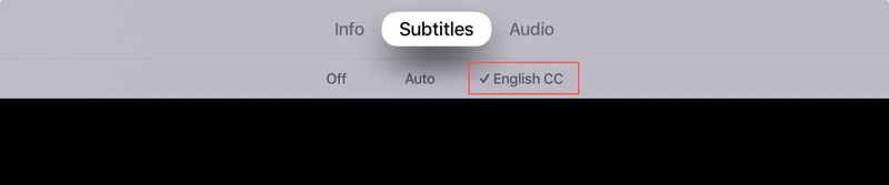 Activer les sous-titres sur Apple TV Show