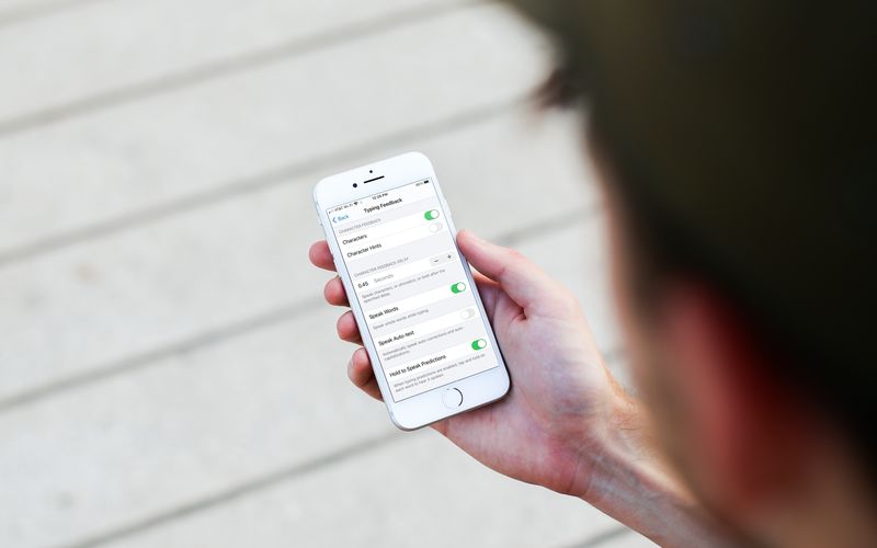 Typing Feedback Options on iPhone