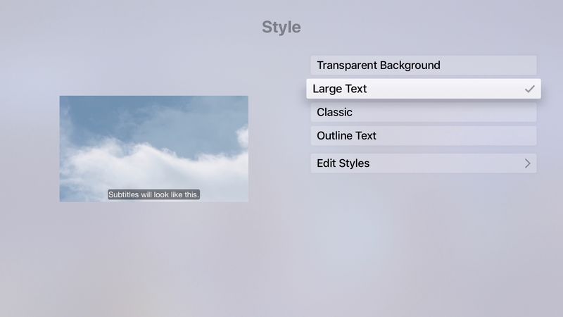 Sous-titres Sous-titres Apple TV