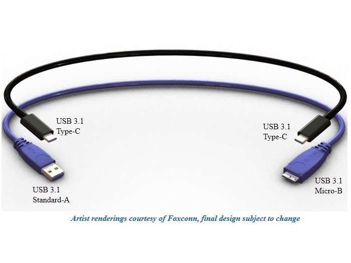 USB 3.1 reversible cable Type C (image 001)