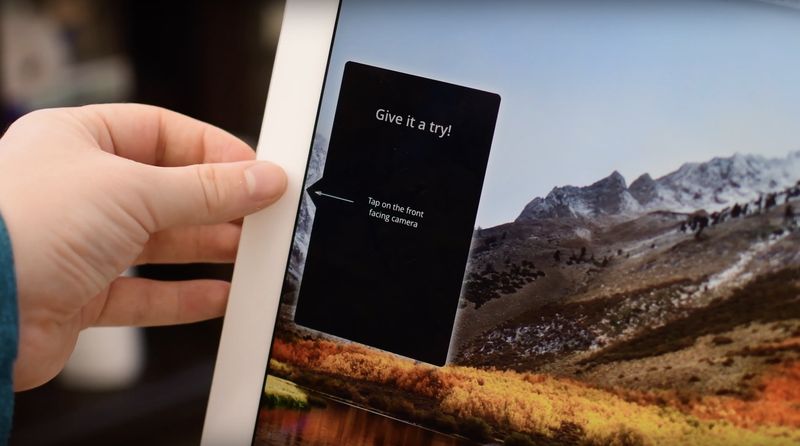 Luna Display uses iPad camera as a “button”