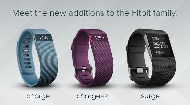 FitBit family (Charge, Charge HR and Surge)
