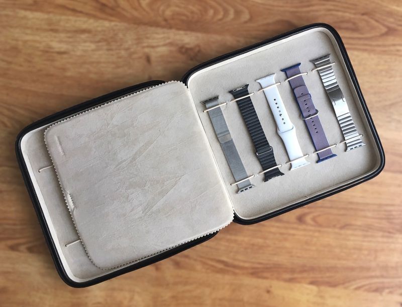 Tech Swiss Watch Case Storage Portfolio For Apple Watch Bands
