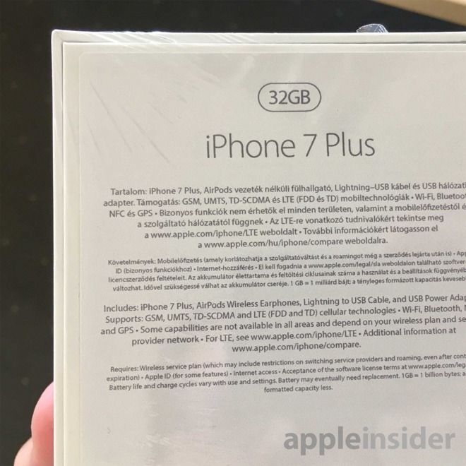 Emballage iPhone 7 Plus AirPods