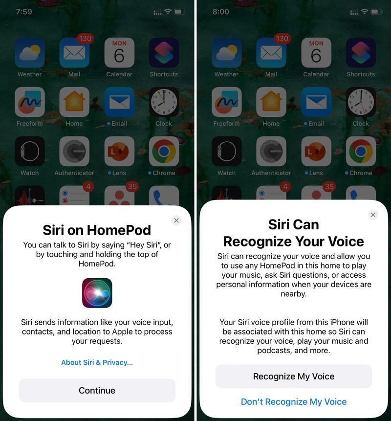 Set up Siri on HomePod