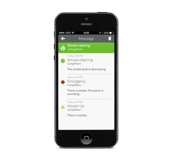Nest 4.0 for iOS (iPhone screenshot, Protect Messages)