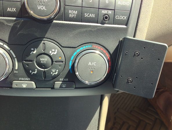 INSTALLED FACEPLATE WITH SUNK SCREWS click for larger image