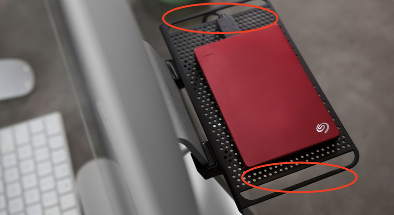 Twelve South BackPack shows cable management