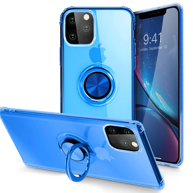 Étui porte-clés SQMCase pour iPhone 11 en bleu