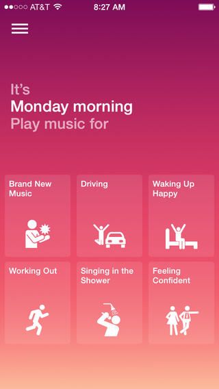 Songza 3.2.5 for iOS (iPhone screenshot 001)