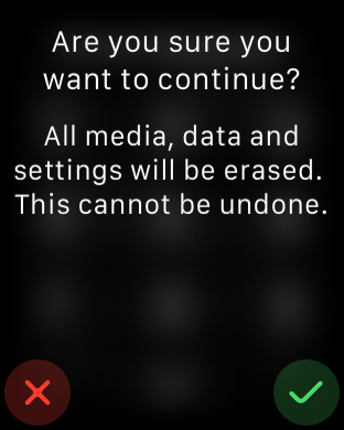 Apple Watch Reset