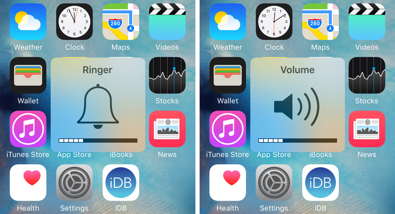 SwitchHUD toggle between ringer and media volume with Activator