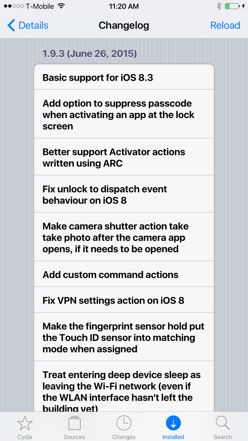 Activator 1.9.3 change log
