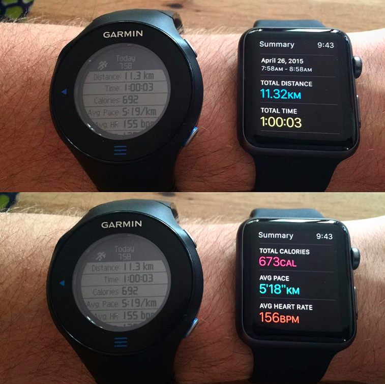 Watch vs Garmin Forerunner 610