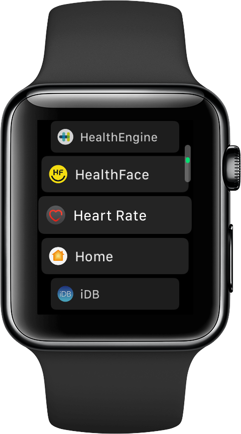 open Heart Rate app on Apple Watch