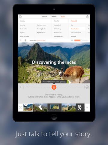 Adobe Voice 1.0 for iOS (iPad screenshot 003)