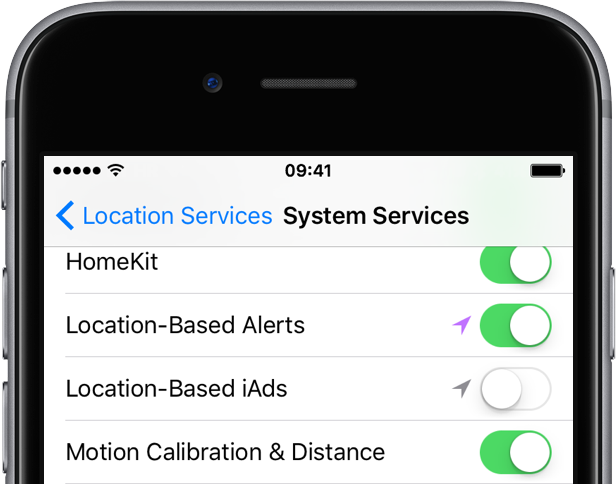 Disable Location-based Apple ads
