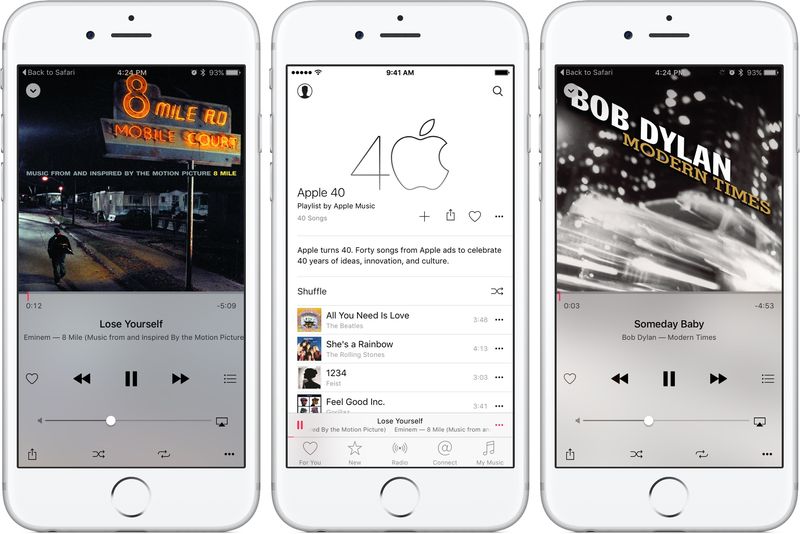 Apple Music 40 Years playlist iPhone screenshot 002