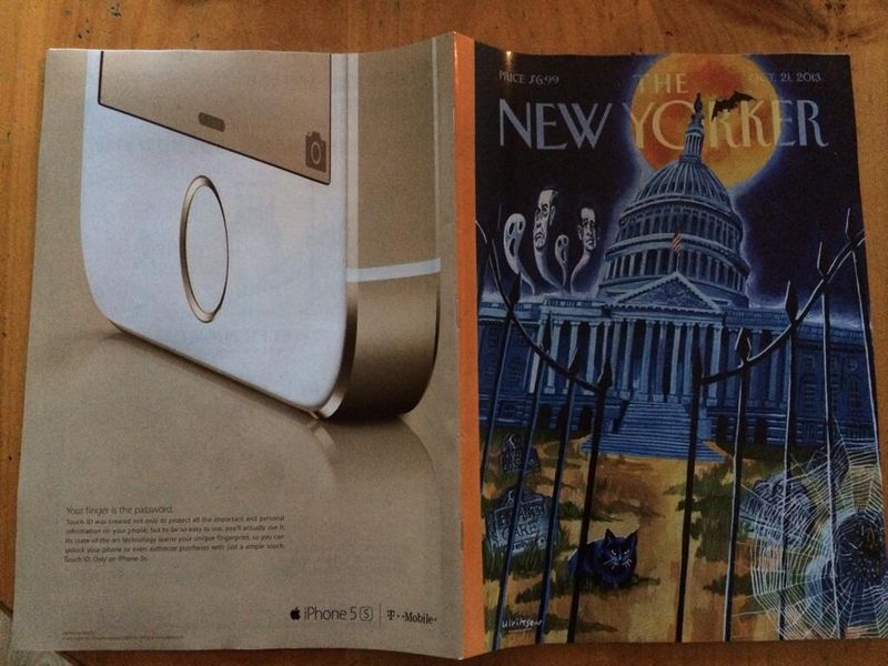iPhone 5s ad in The New Yorker (spread)