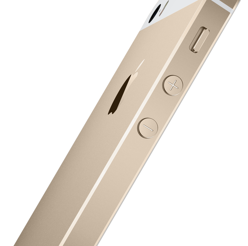 Gold iPhone 5s side and back