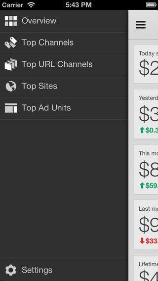 Google AdSense (iPHone screenshot 002)