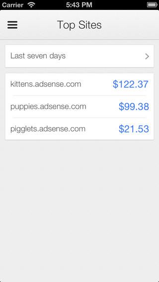 Google AdSense (iPHone screenshot 003)
