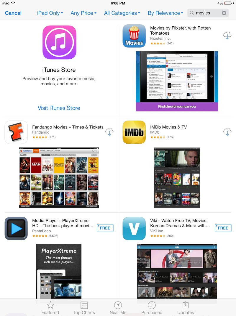 App Store banner (iTunes Store 001, iPad)
