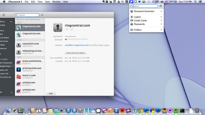 1Passwrod 4.3 for Mac (screenshot 001)