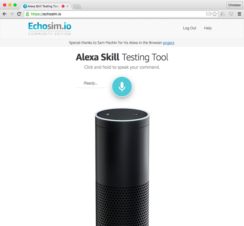 Alexa Simulator web screenshot 001