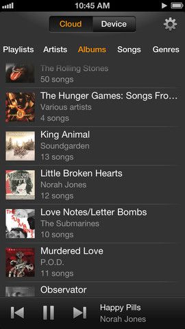 Amazon Cloud Player 2.1 for iOS (iPhone screenshot 002)