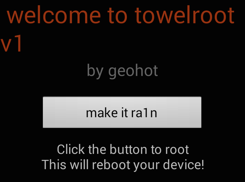 Towelroot Make it Ra1n