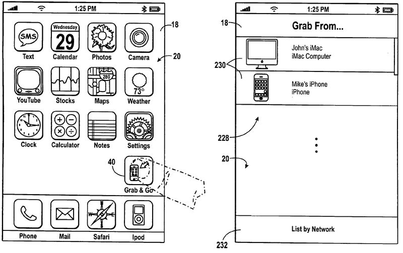 Apple patent (AirDrop transfers 003)