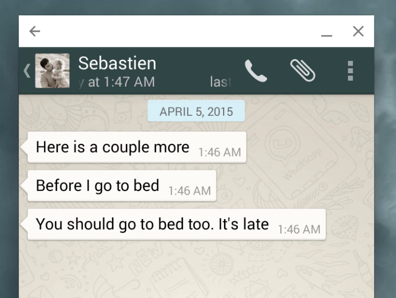 WhatsApp Android Mac OS X