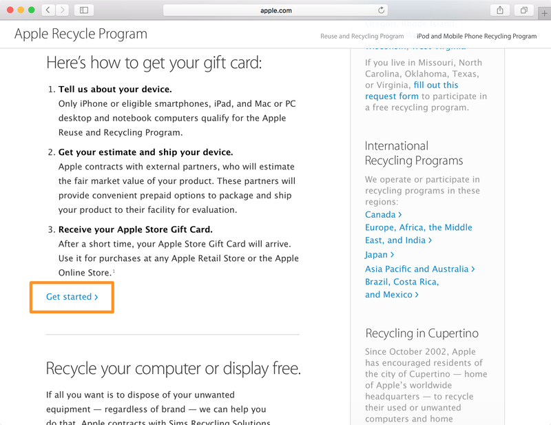 tutoriel de carte-cadeau de recyclage apple tech 2