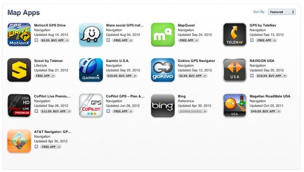 iTunes Store Map apps