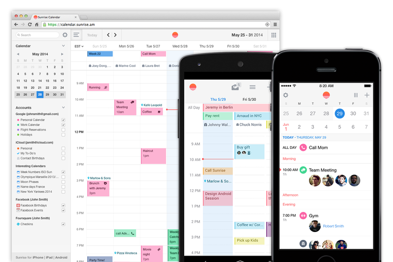 Sunrise Calendar for Android (Everywhere)
