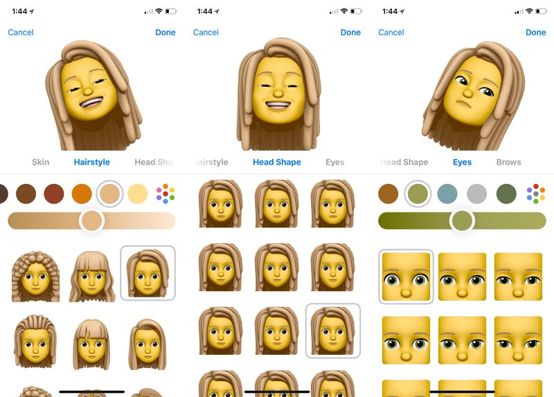 Création de mémoji