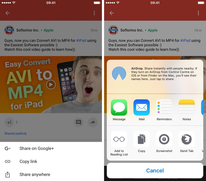 Google Plus 5.0 for iOS iPhone screenshot 001